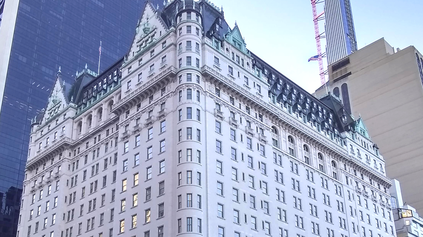 Exterior of the Plaza Hotel New York City